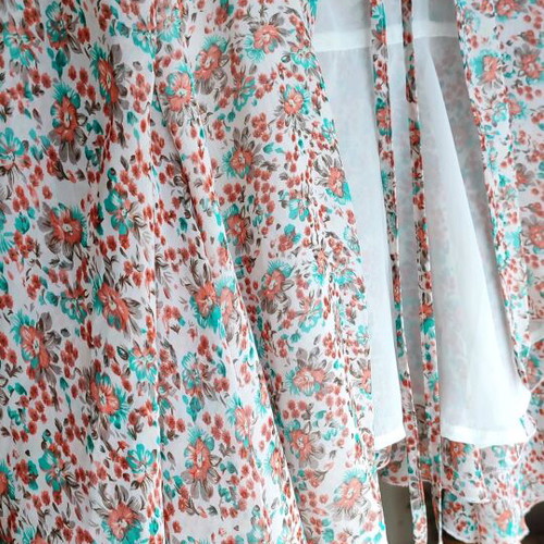 Crop floral cape jacket Qed London like new, size M