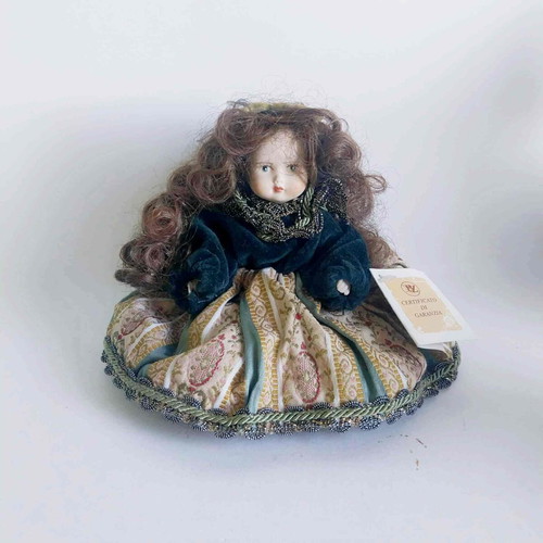 Capodimonte porcelain doll used, Italian vintage collectible