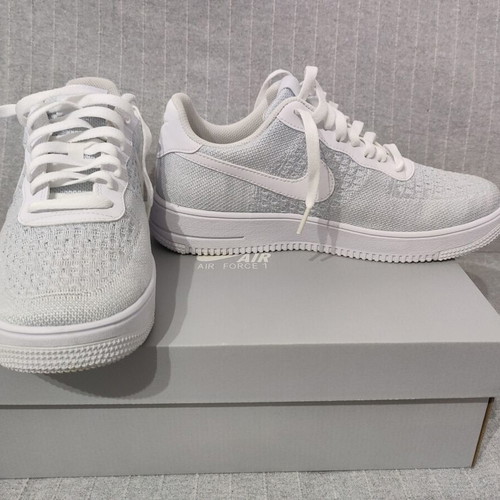 Nike Air Force 1 Flyknit 2.0 sneakers size 42.5 like new, white