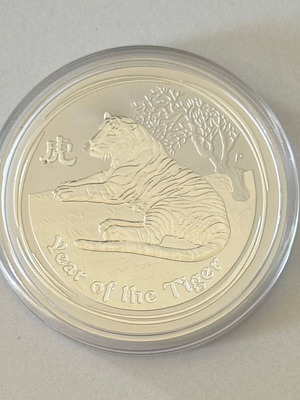 Australia 2010 2 Dollar Silver Coin Year of the Tiger new