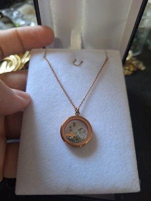 Loisir Necklace silver in rose gold colour like new