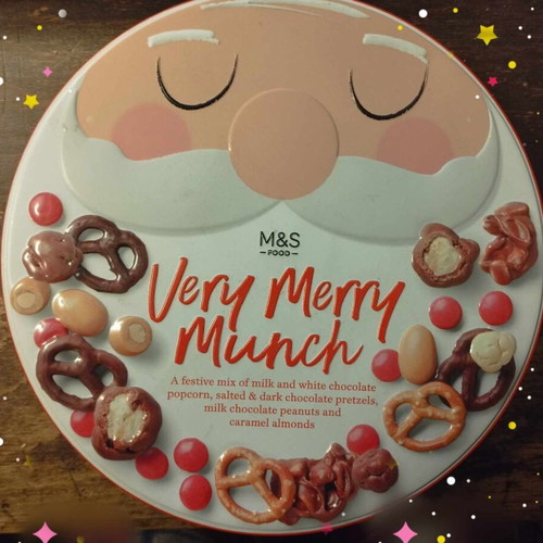 Metal Christmas box Marks&Spencer like new