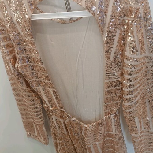 Mini dress gold like new, size M