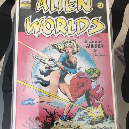 Alien Worlds 2 comic like new with Dave Stevens cover and story