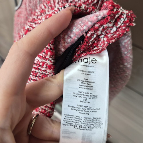 Maje dress like new, red, size S