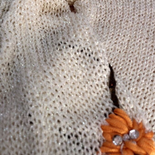 Knitted women's sweater like new with cashmere yarn