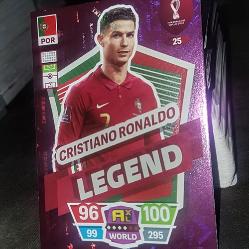 Cristiano Ronaldo Legend Qatar 2022 Panini World Cup card like new