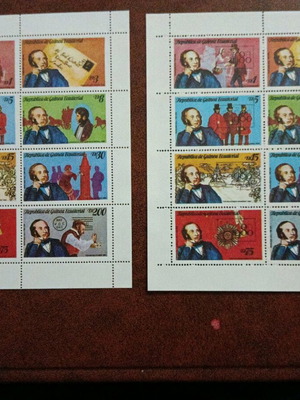 Equatorial Guinea feyge stamps collectible editions new, set of 2 sheets