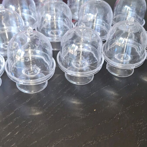 Plastic mini containers for bombonieres, set of 12, new