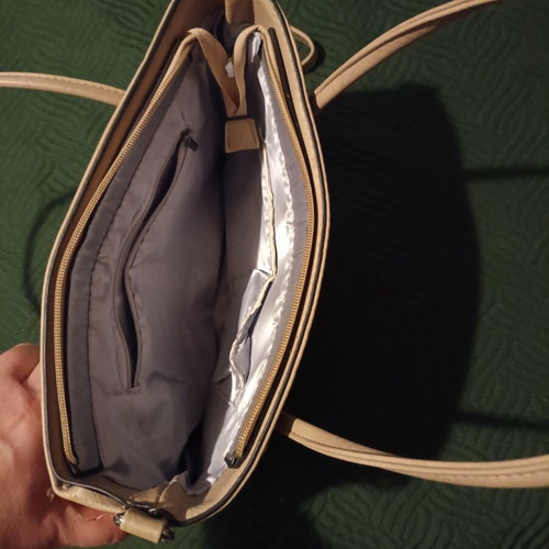 Medium shoulder bag new, beige