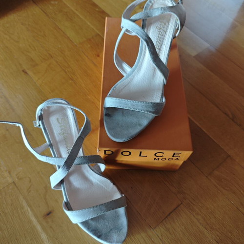 Stefania women's sandals size 37 used, gray