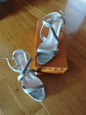 Stefania women's sandals size 37 used, gray