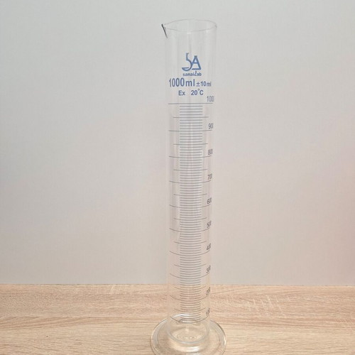 Volumetric Glass Cylinder 1000ml Calibrated New