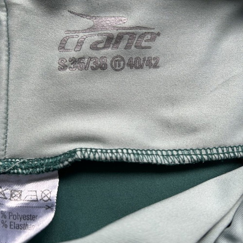 Crane women's sports leggings like new, emerald green, size S/M