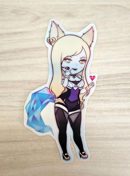 League of Legends - KDA Ahri - Χειροποίητο Ολογραφικό Αυτοκόλλητο