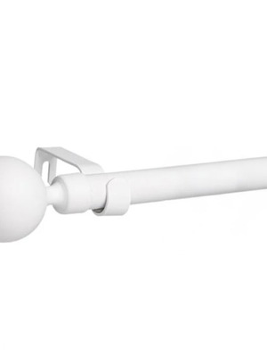 Jysk curtain rod, white, adjustable 120-210 cm