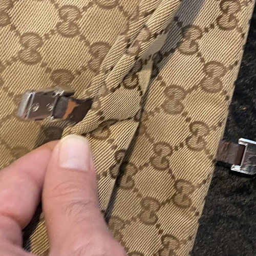 Gucci crossbody bag, beige canvas