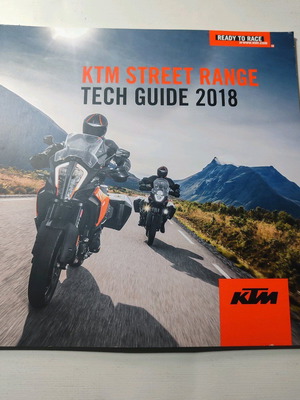 KTM street models catalog 2018 used in good condition