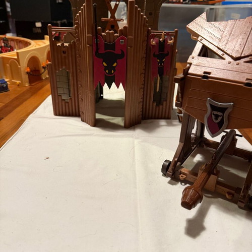 Playmobil Barbarian Castle and Siege Ram used, collectible