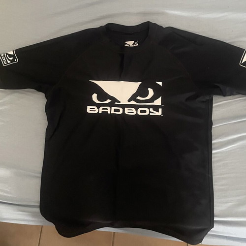 Bad Boy T-shirt, black and white, size medium