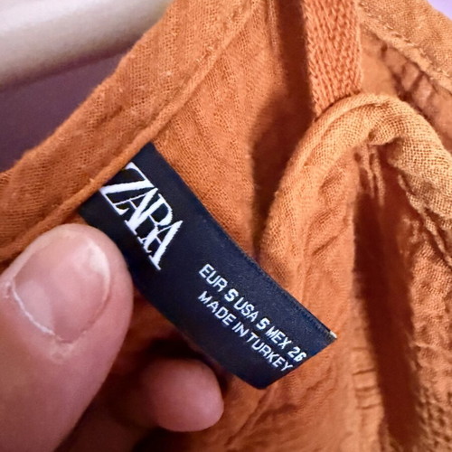 Zara long dress like new, orange, size S