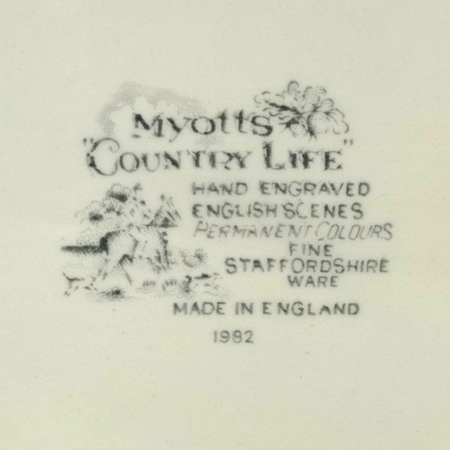 Myotts Staffordshire England porcelain oval platter used