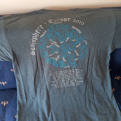 Sonisphere Europe T-shirt 2010 used, size XL with small white marks