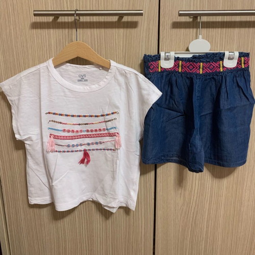 OVS Kids summer sets like new, pack of 4 pieces size 6-7