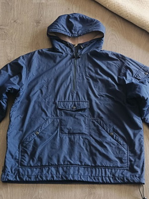 Marlboro Classics vintage pullover jacket with hood, like new, blue, oversized L