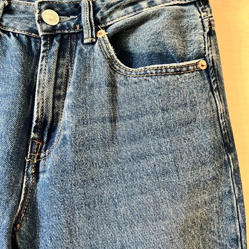 Stradivarius women's denim pants like new, flared, size 34