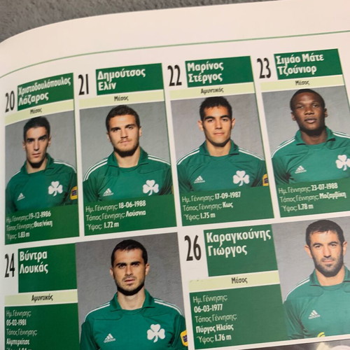 Panathinaikos 2010 program used, debut with Olympiacos