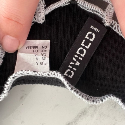 H&M Sexy Short Crop Top like new, Black, Size XS/S