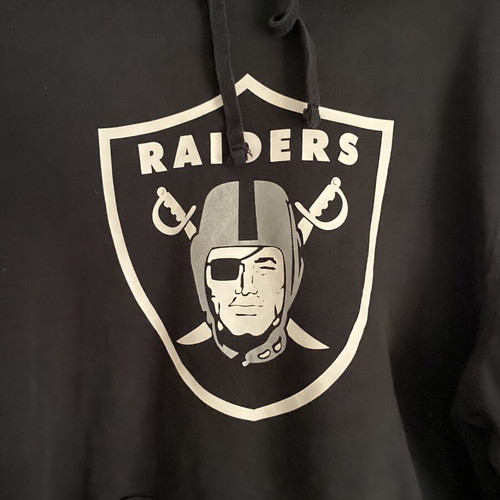 New Era Raiders NFL hoodie, authentic, black