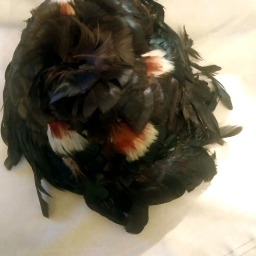 Belle Epoque hats collection set like new with ostrich feathers and velvet