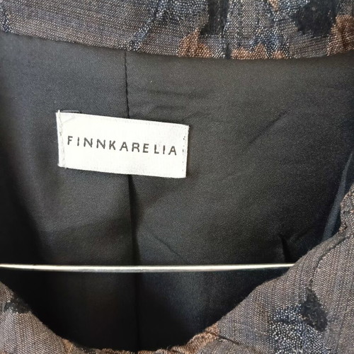 Finnkarelia vintage women's jacket medium, like new, black and gray