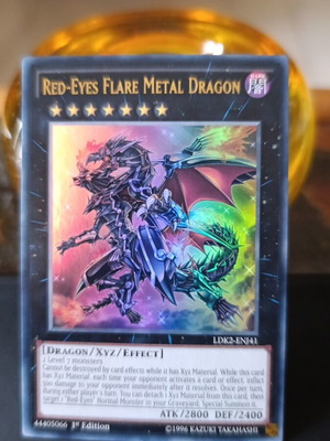 Yu-Gi-Oh Red-Eyes Flare Metal Dragon LDK2 nm condition
