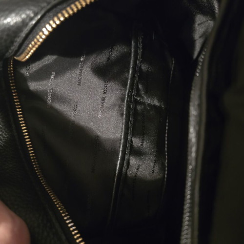 Michael Kors black backpack like new with gold details