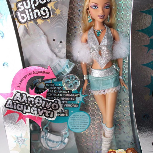 Barbie My Scene Super Bling Doll 2005 with Real Diamond Ring new