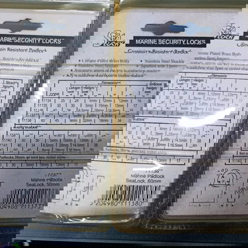 Λουκέτα ανοξείδωτα θαλάσσης