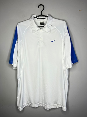 Nike Dri-Fit Golf Polo T-Shirt like new, men's white XXL