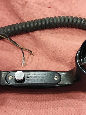 Microtelephone H-203\U US Navy WWII communication device unused