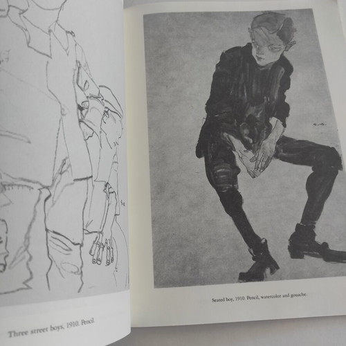 Schiele drawings like new, 44 black and white sketches
