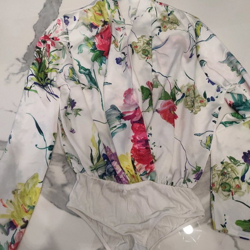 Bodysuit shirt used, multicolor, size M