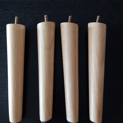 Wooden furniture legs new, solid wood, height 20 cm, set of 4