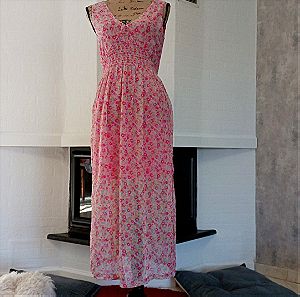 XL/L Pepe Jeans καλοκαιρινό φόρεμα . Flower print dress. Pepe Jeans summer floral dress plus size