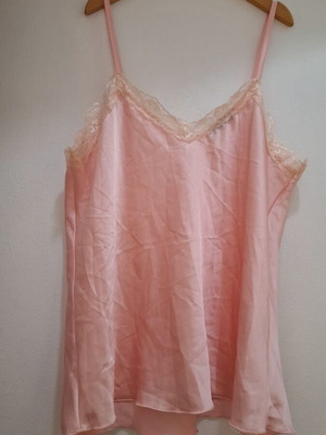 Lingerie top Celestino σατέν με δαντέλα, σαν καινούργιο, ροζ, onesize