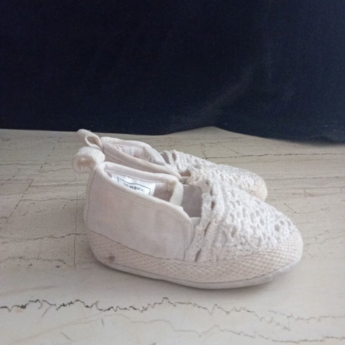 Espadrilles baby shoes used, white, LC Waikiki