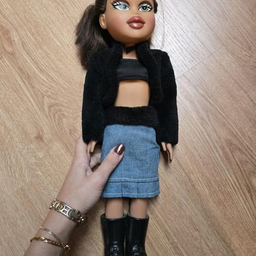 Bratz doll collectible, brown, large, like new