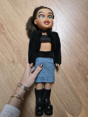 Bratz doll collectible, brown, large, like new