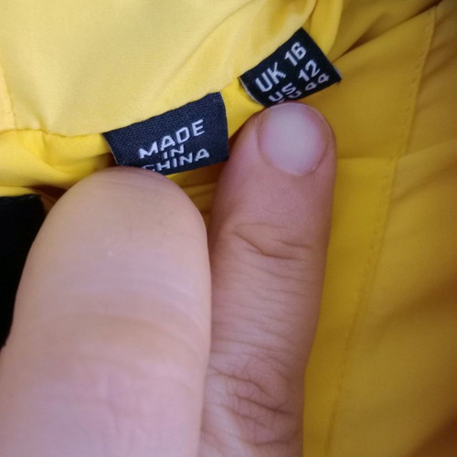 Superdry women's jacket used, yellow, hooded, size XL